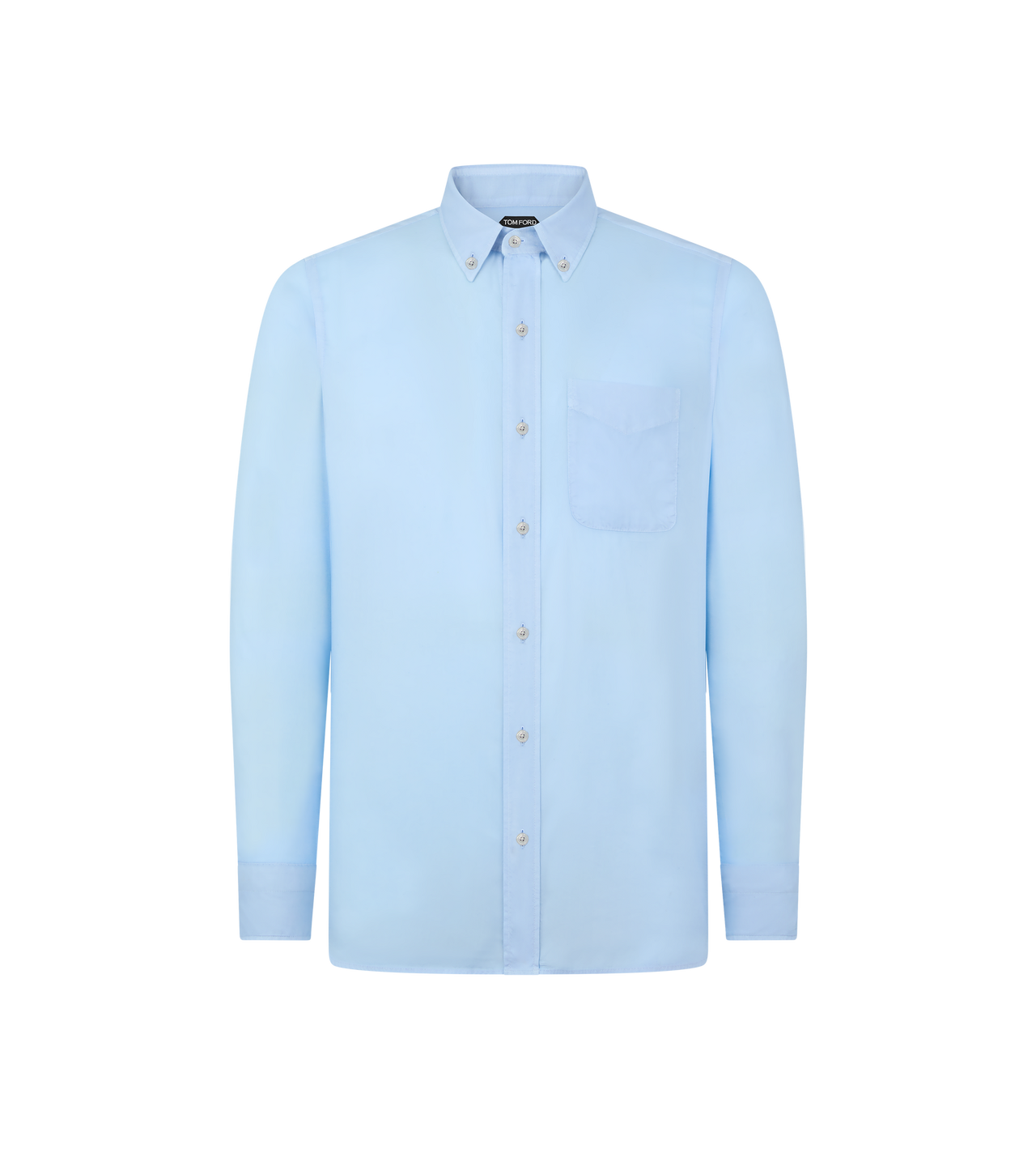 TOM FORD LYOCELL SKY FLUID GABARDINE SLIM FIT SHIRT