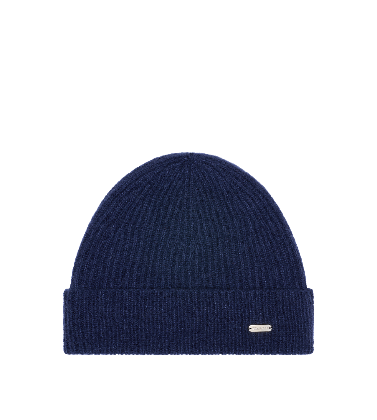 BEANIE HAT WITH TOM FORD METAL PLAQUE image number 0