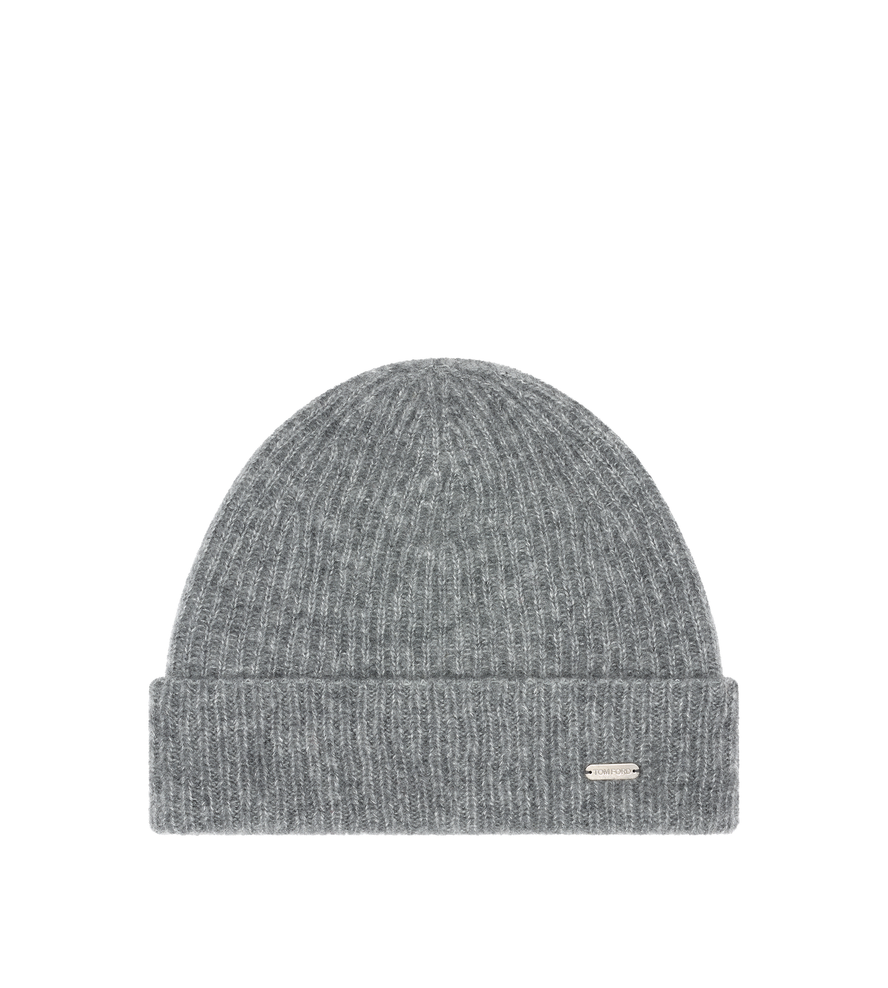 BEANIE HAT WITH TOM FORD METAL PLAQUE image number 0
