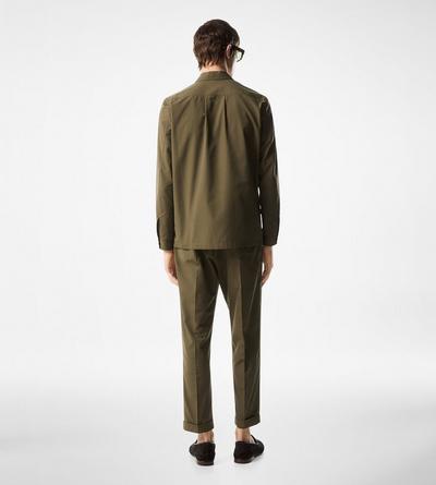 BRUSHED COTTON SILK PAJAMA SHIRT image number 2