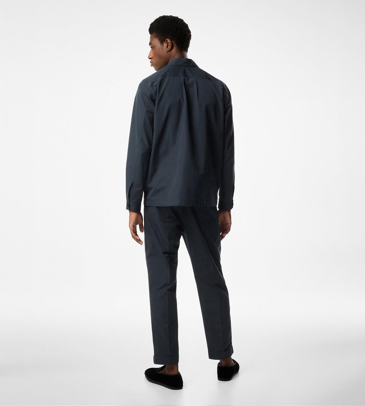 BRUSHED COTTON SILK PAJAMA SHIRT image number 2