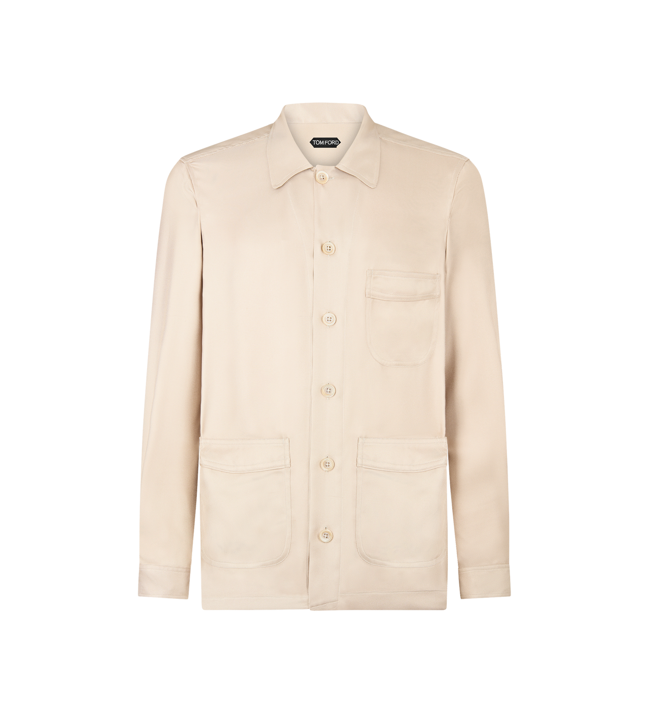 LUXURY SILK TWILL OUTERSHIRT image number 0
