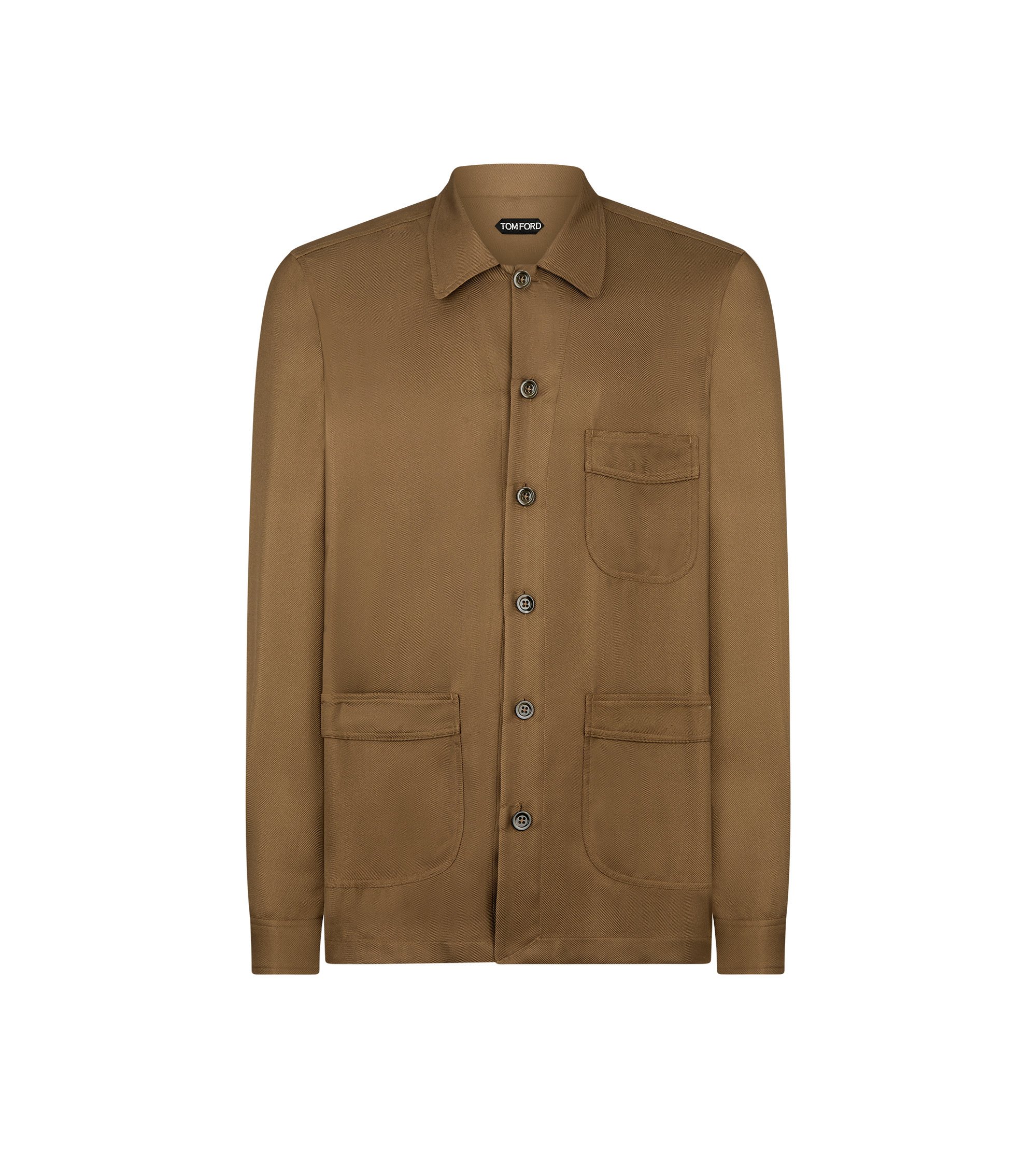LUXURY SILK TWILL OUTERSHIRT