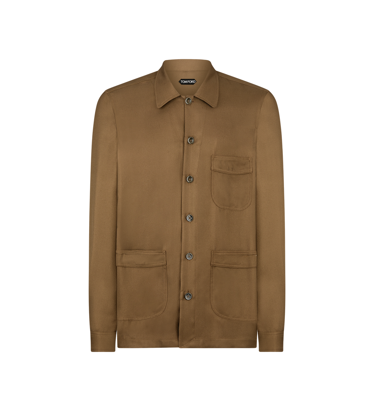 LUXURY SILK TWILL OUTERSHIRT image number 0