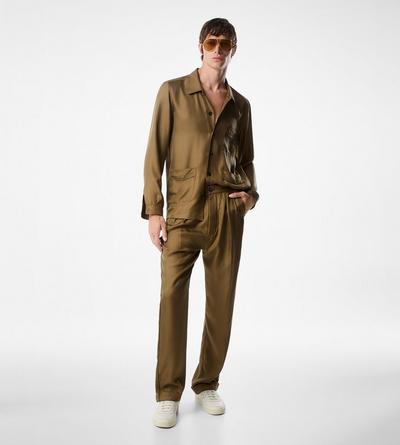 LUXURY SILK TWILL OUTERSHIRT image number 1