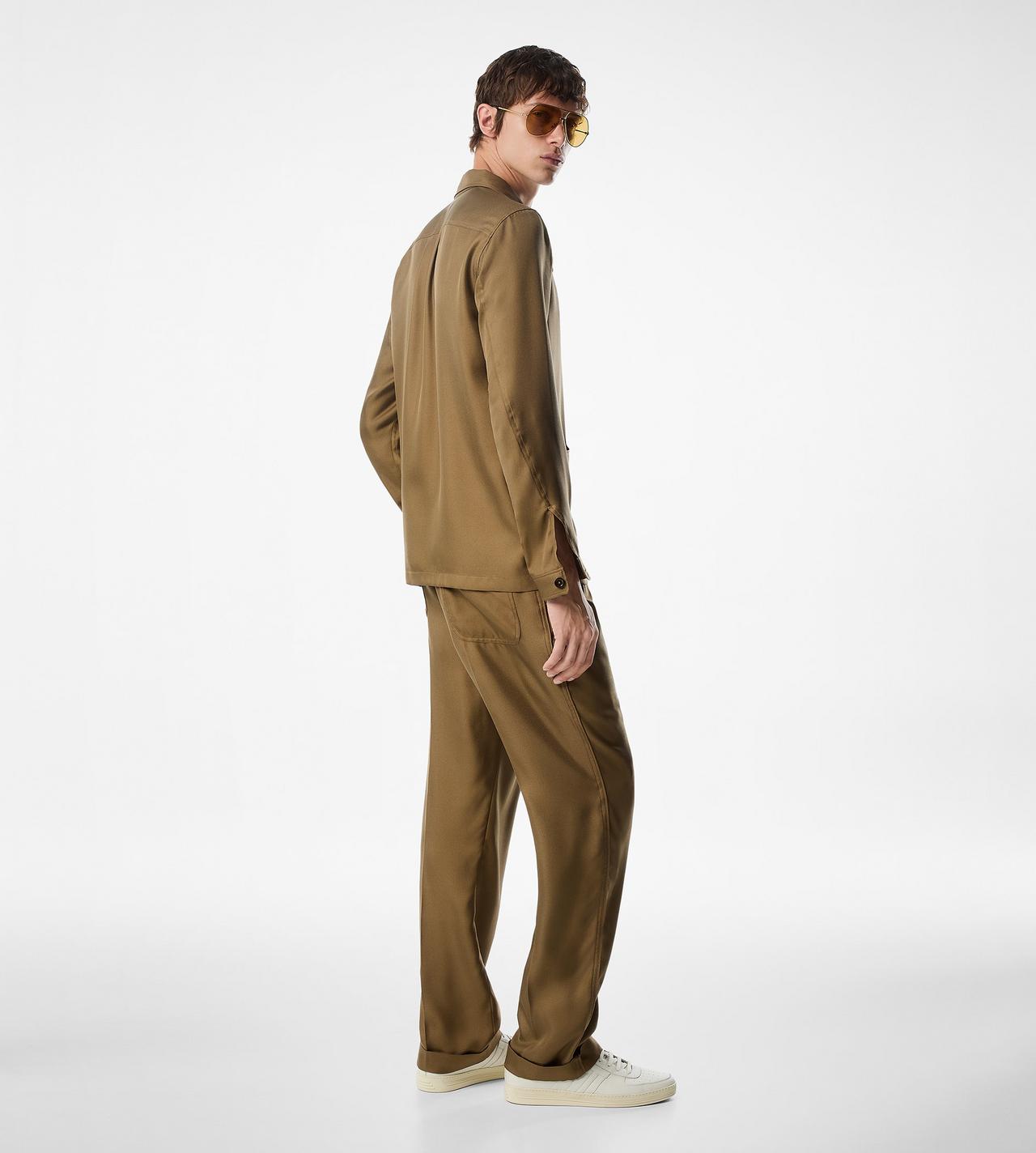 LUXURY SILK TWILL OUTERSHIRT image number 2