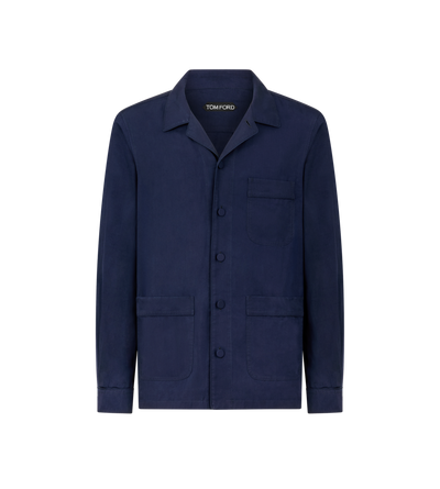 LIGHTWEIGHT LYOCELL PAJAMA SHIRT image number 0