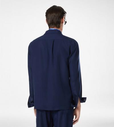 LIGHTWEIGHT LYOCELL PAJAMA SHIRT image number 3