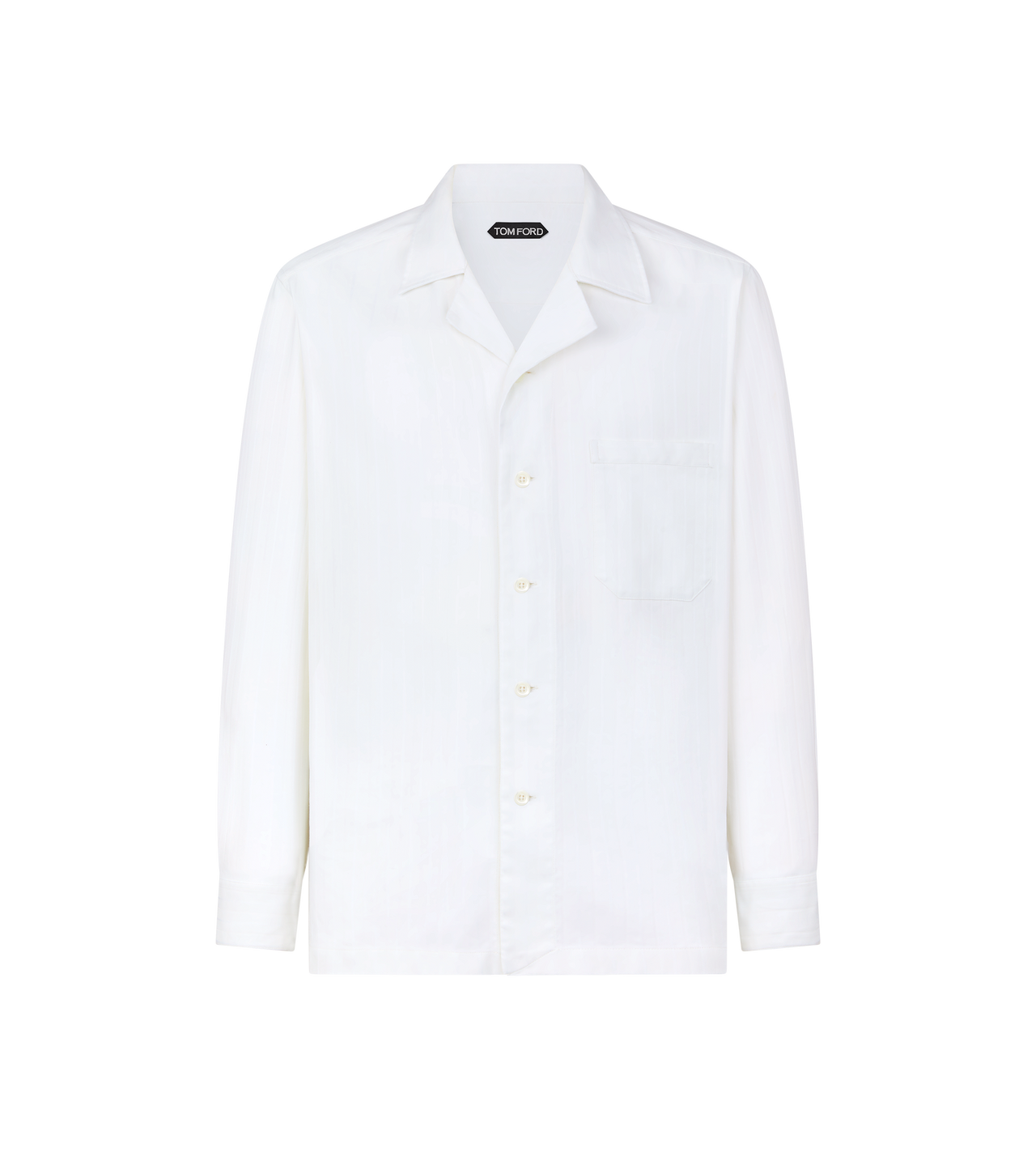 HERRINGBONE STRIPE PAJAMA OVERSHIRT image number 0