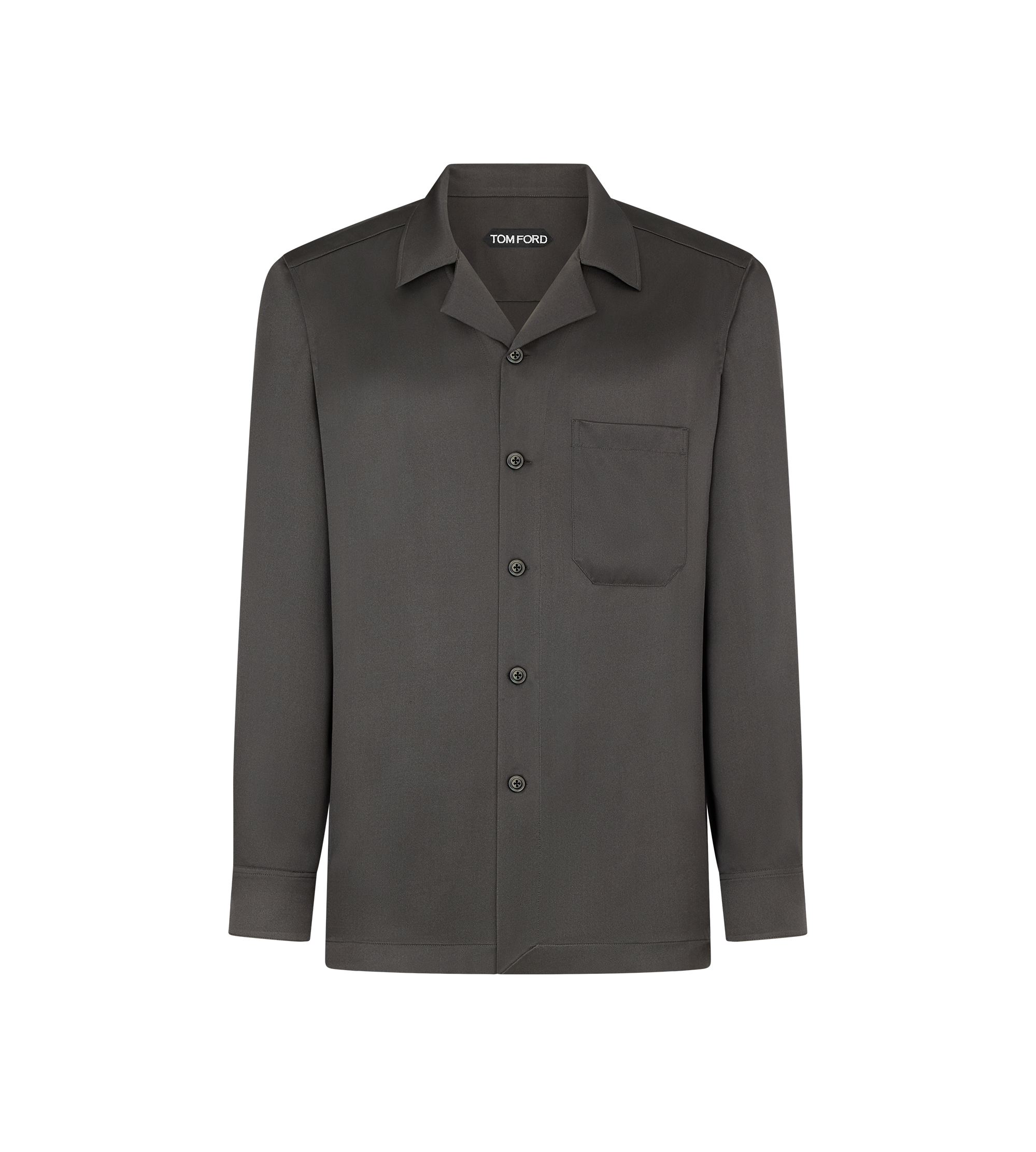 FLUID LIGHT SILK TWILL PAJAMA SHIRT