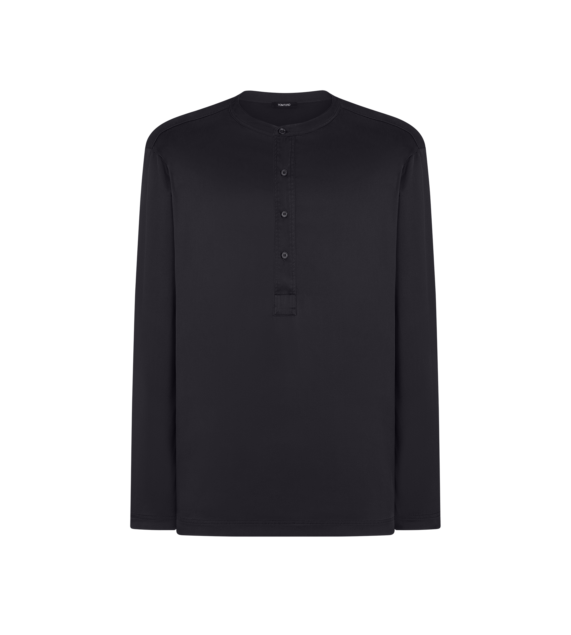 HENLEY-PAJAMA-HEMD AUS SEIDE&nbsp;