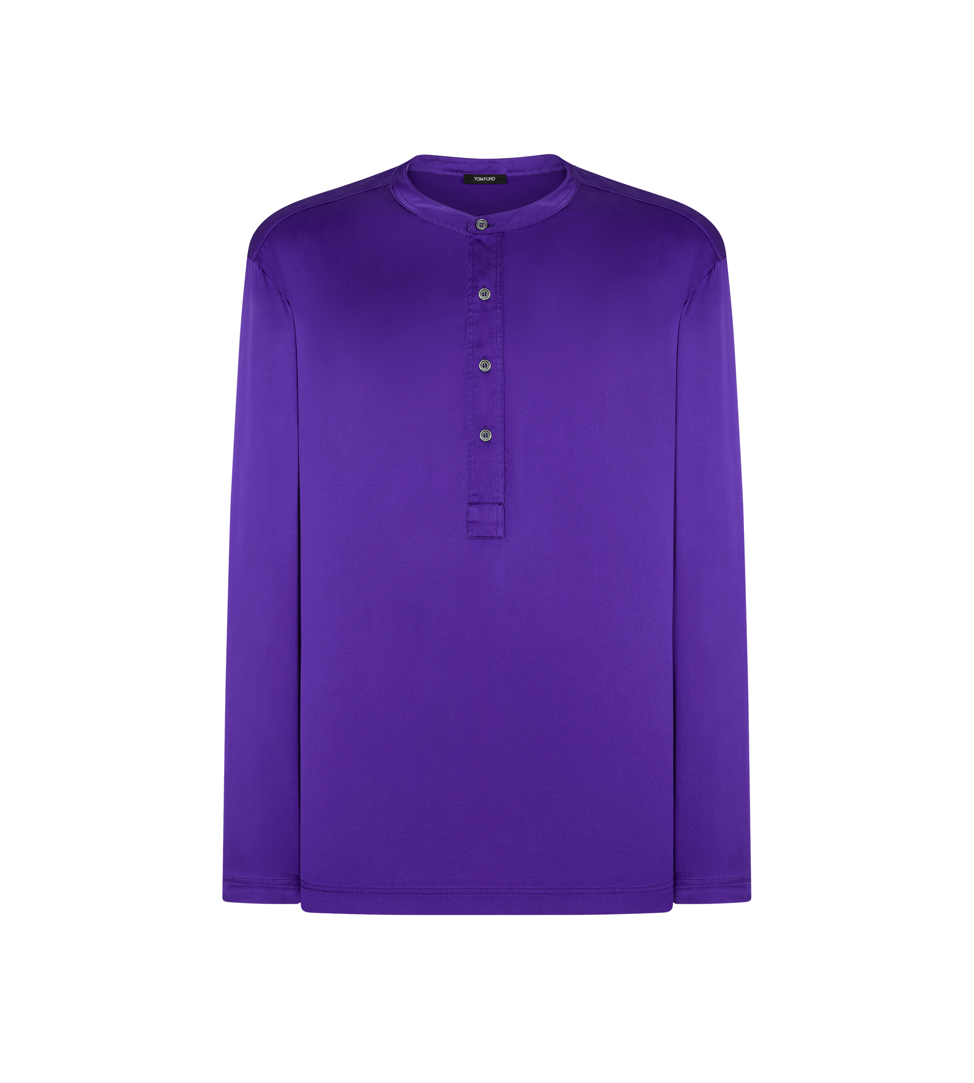 HENLEY-PAJAMA-HEMD AUS SEIDE&nbsp;