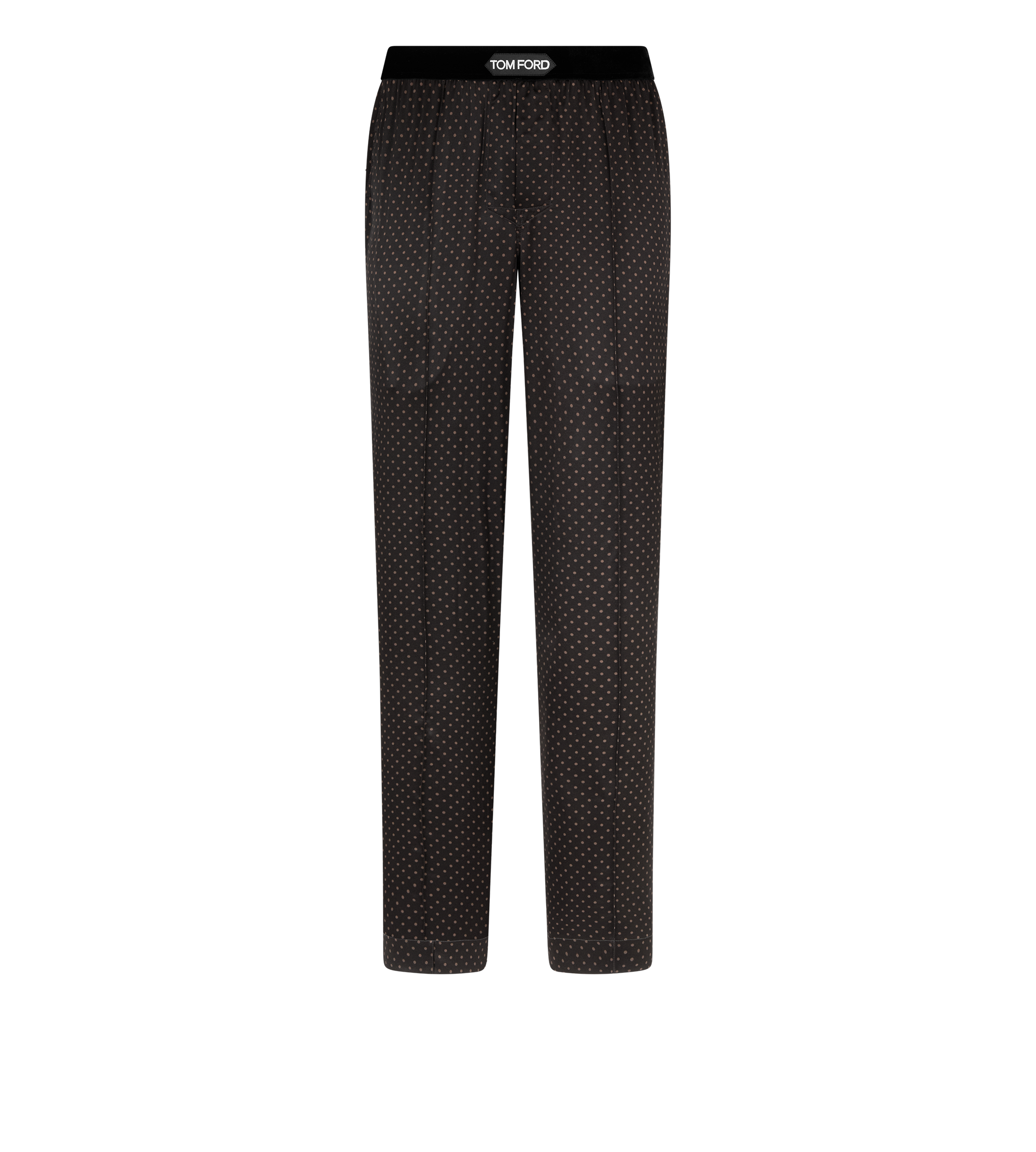 MICRODOT PRINT SILK PAJAMA PANTS