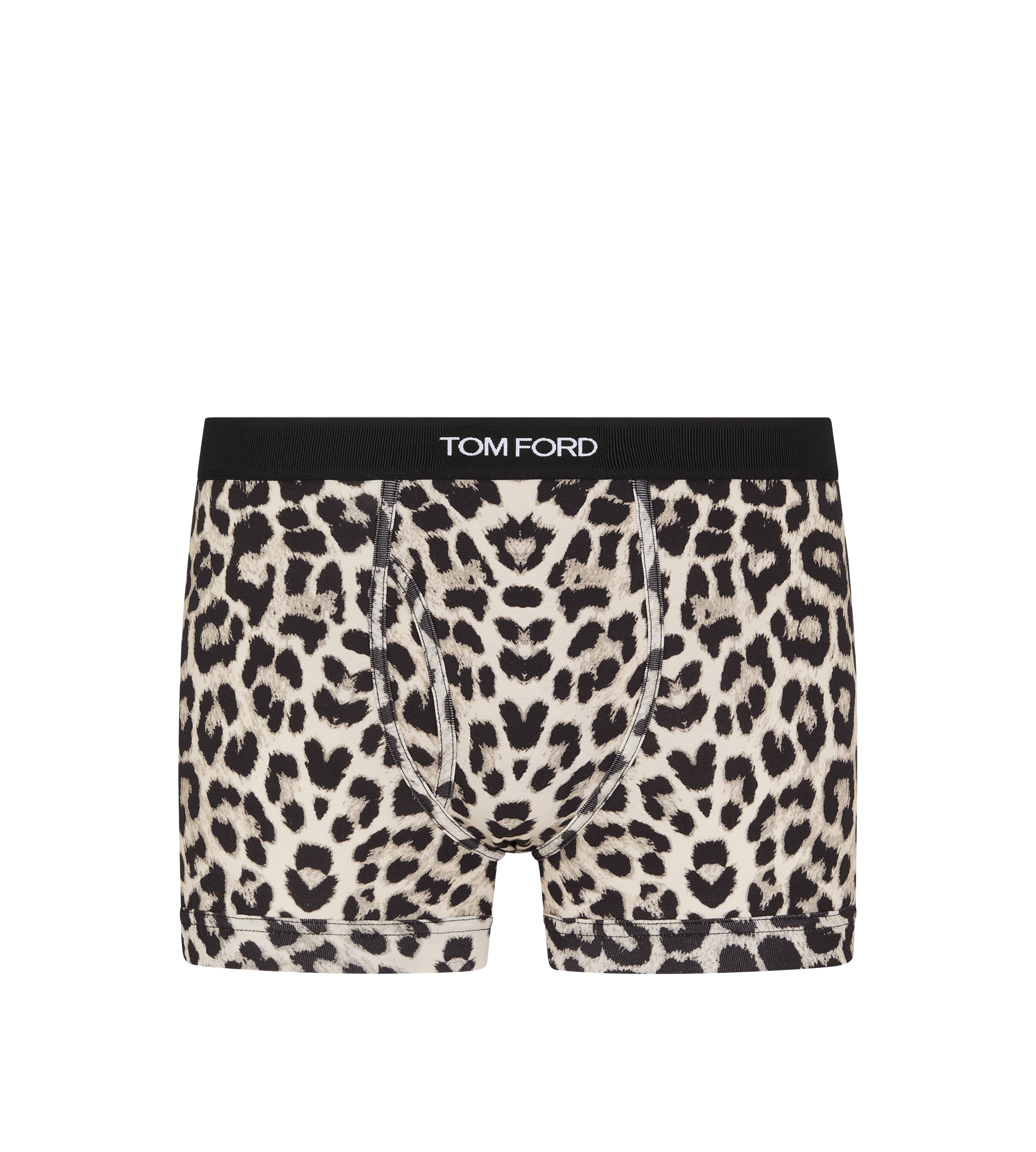 SNOW LEOPARD COTTON BOXER BRIEFS