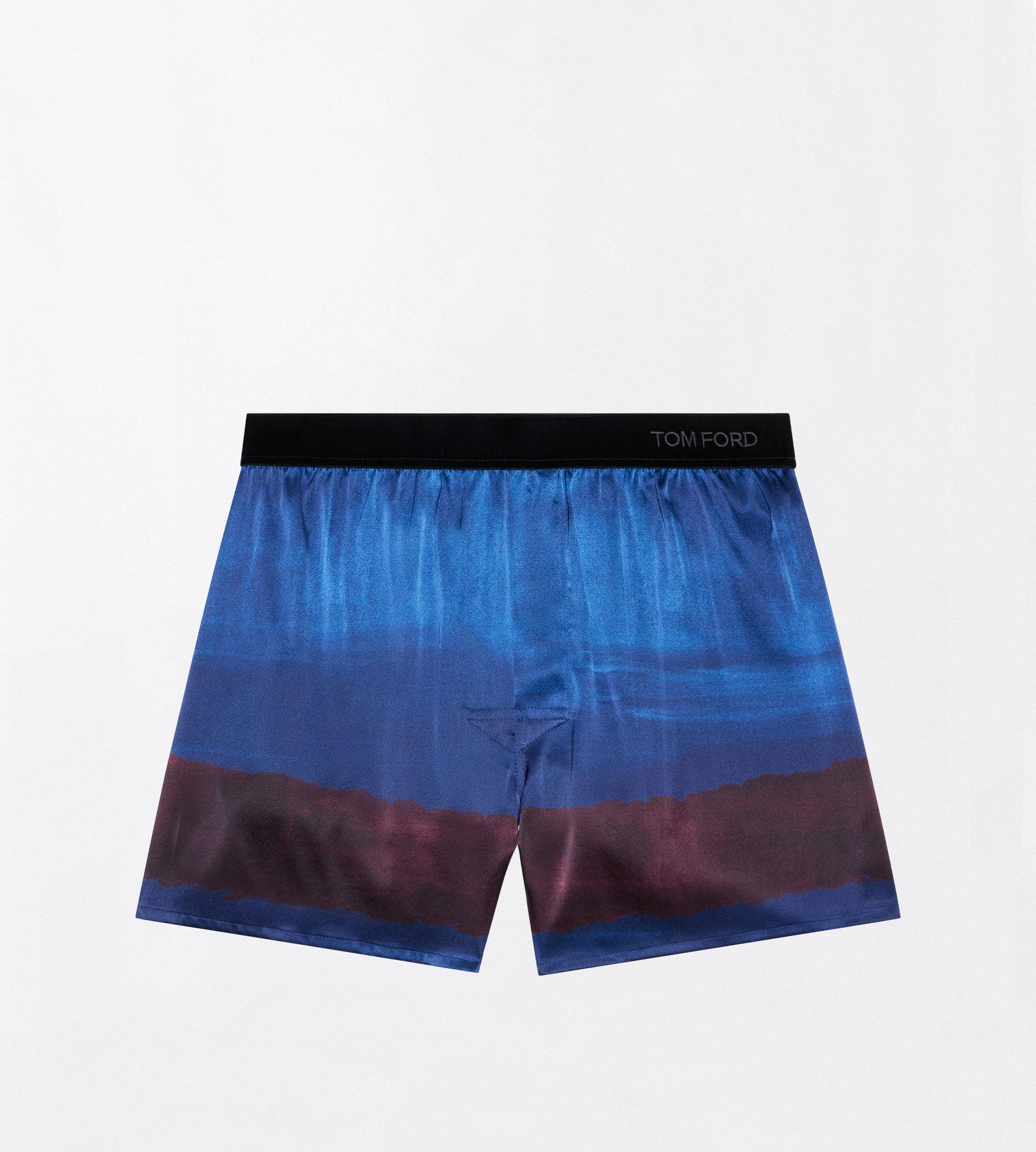 DEGRADE PRINT SILK BOXER