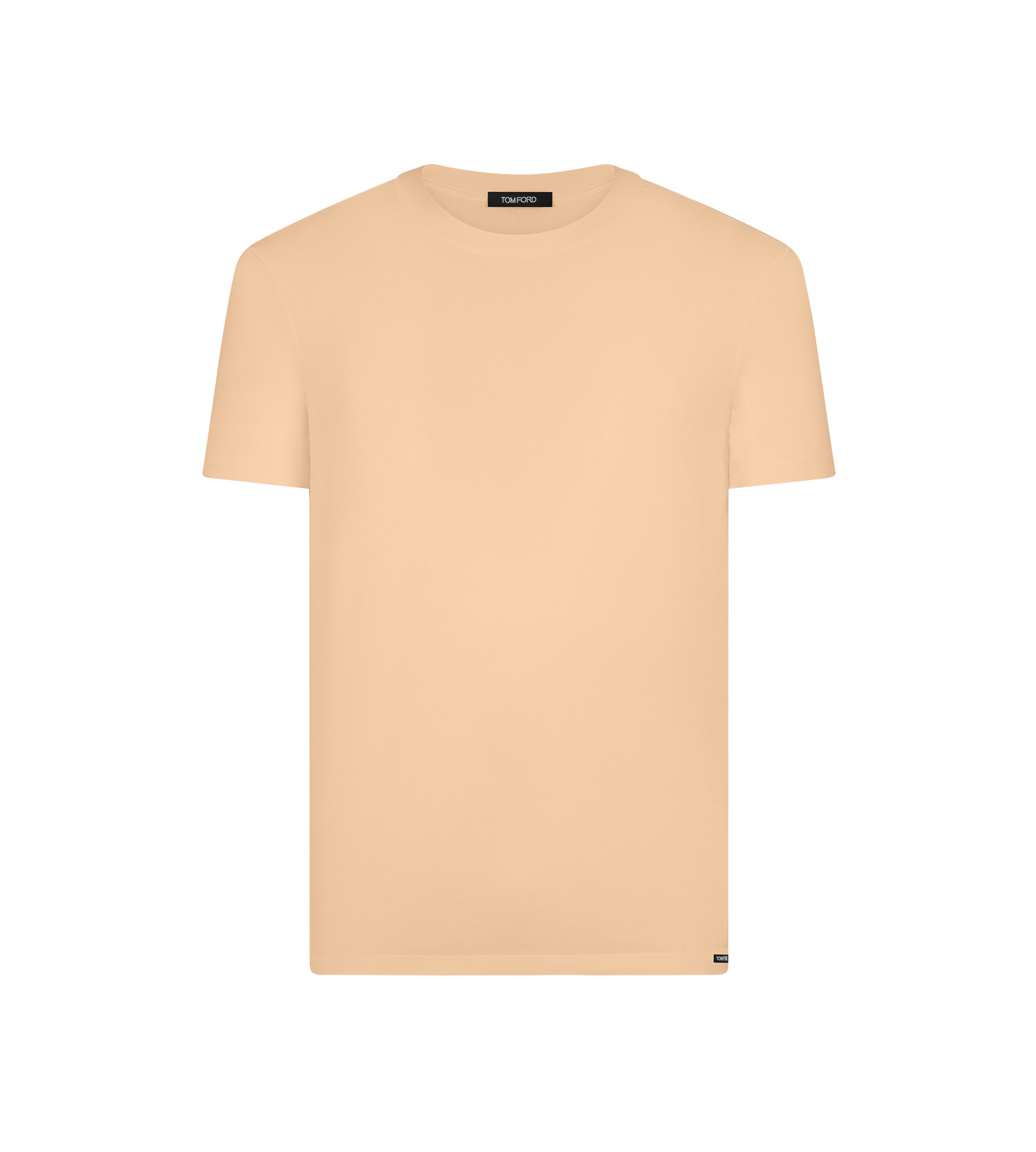 T-SHIRT &Agrave; COL RAS-DU-COU EN COTON
