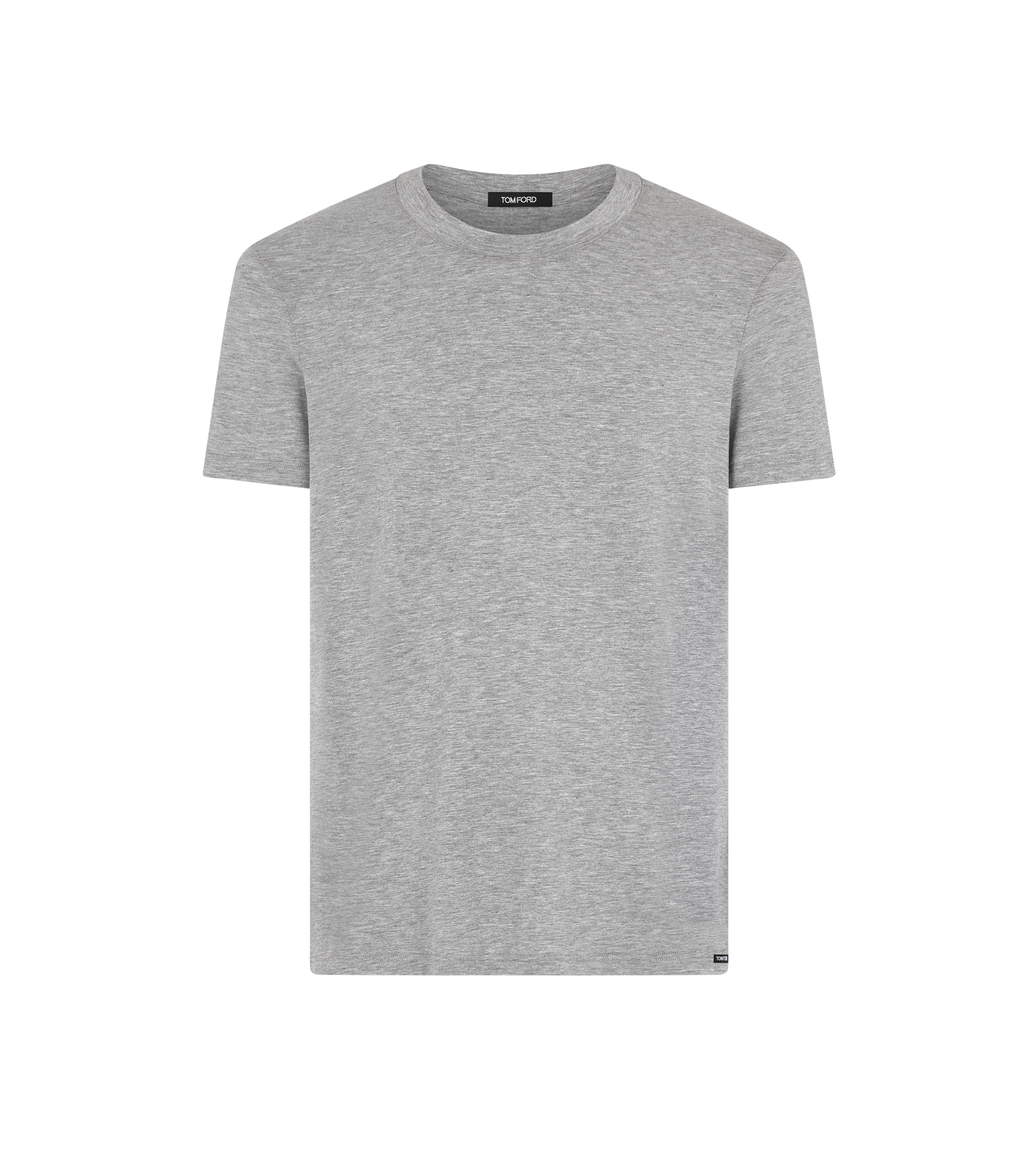 T-SHIRT &Agrave; COL RAS-DU-COU EN COTON ET MODAL