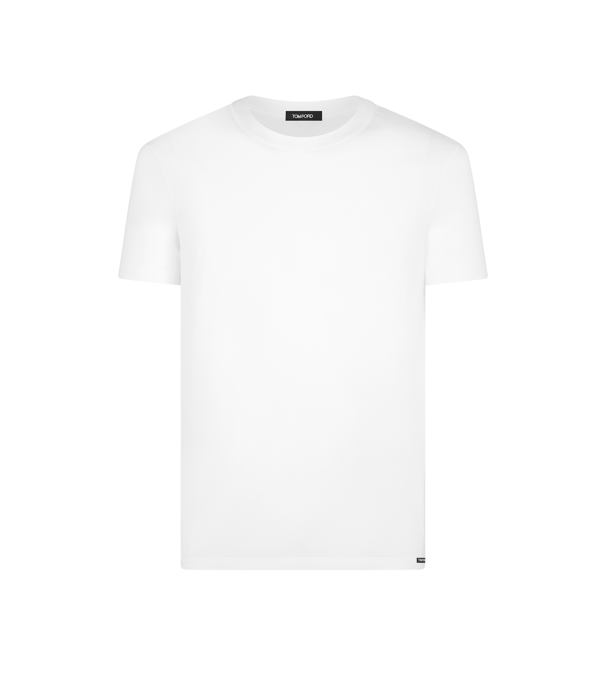 T-SHIRT &Agrave; COL RAS-DU-COU EN COTON ET MODAL