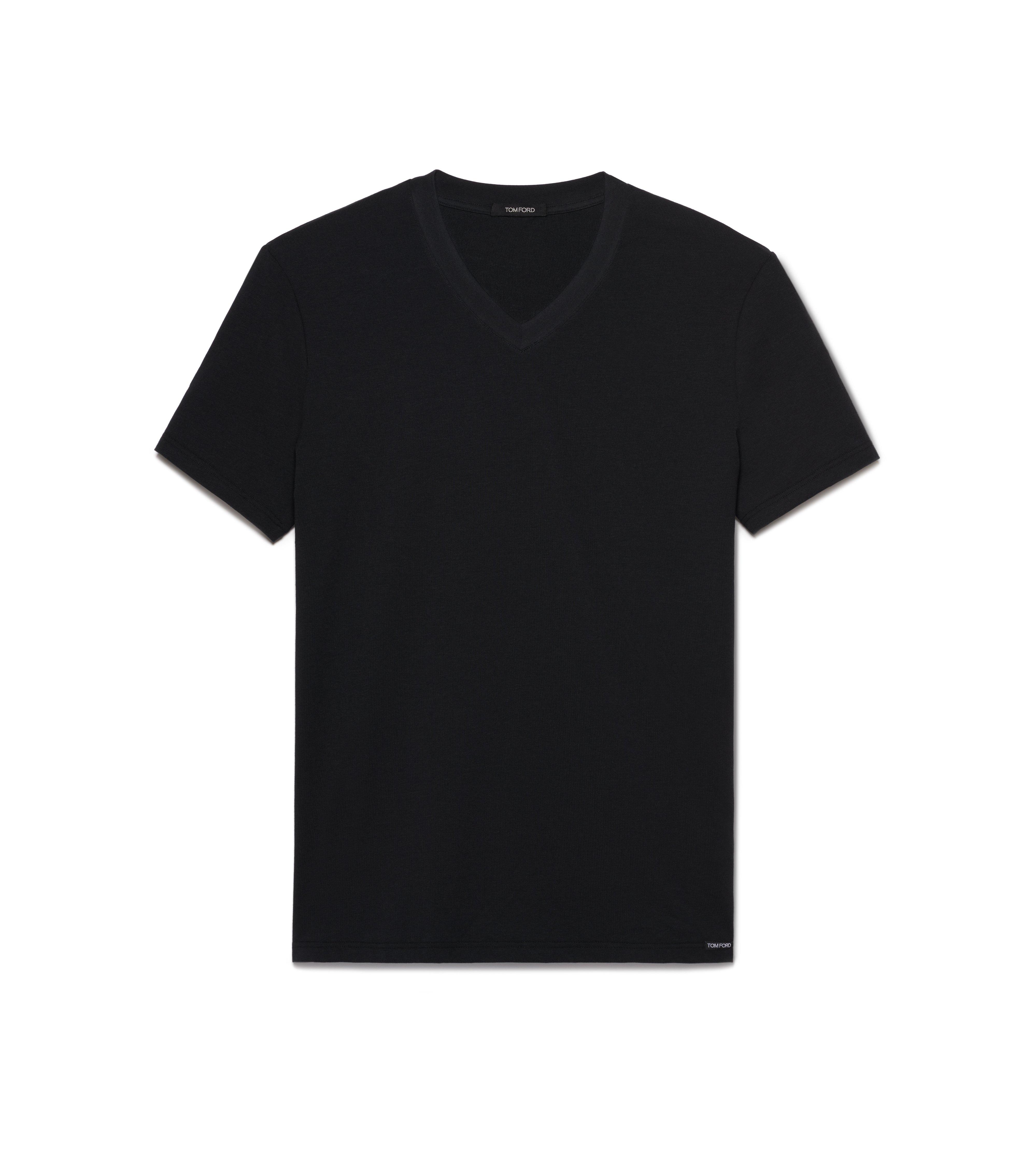 T-SHIRT &Agrave; COL V EN COTON