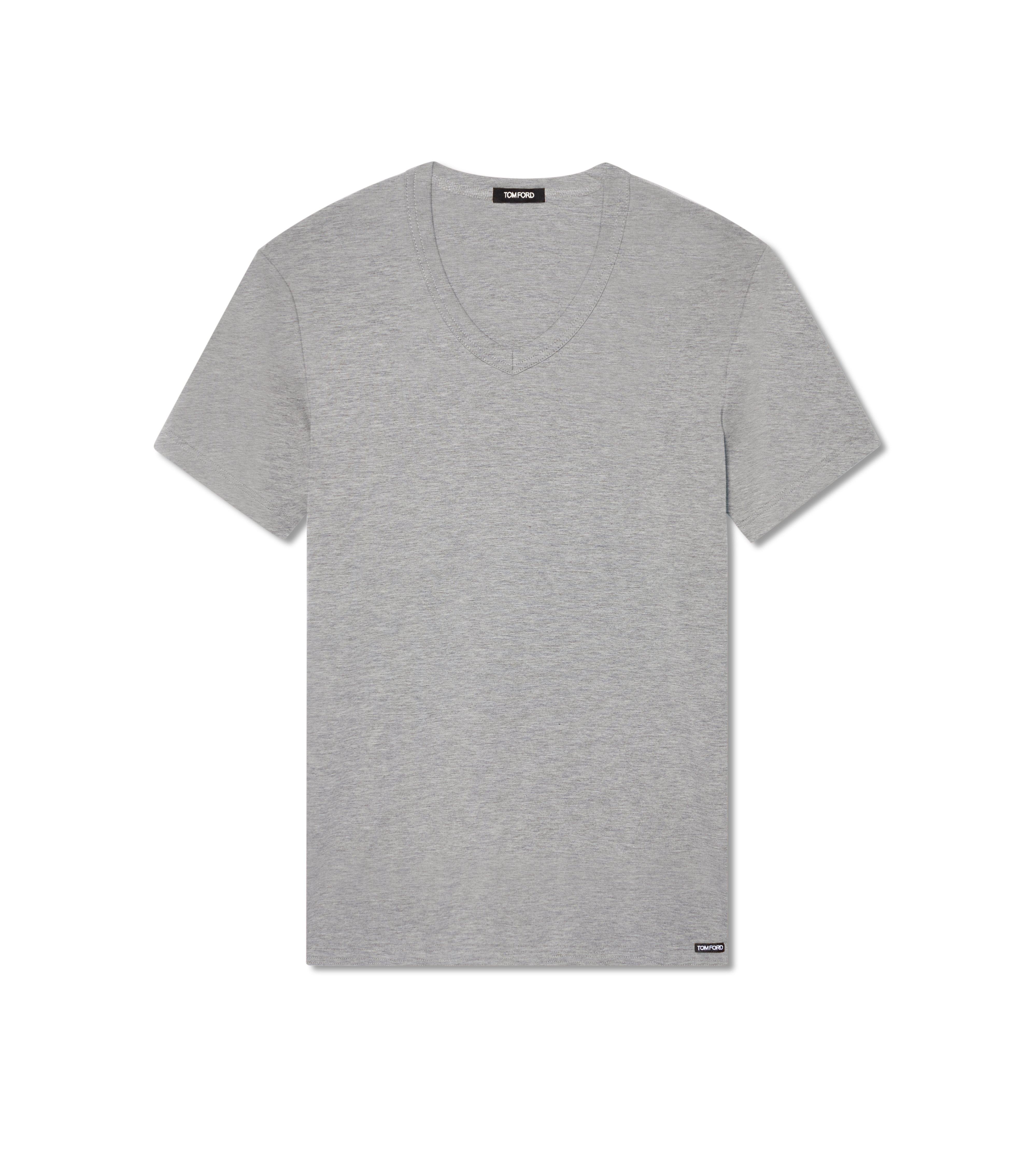 T-SHIRT &Agrave; COL V EN COTON