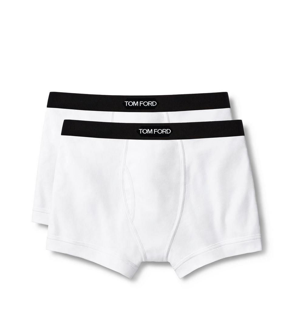 COTTON BOXER BRIEFS TWO PACK