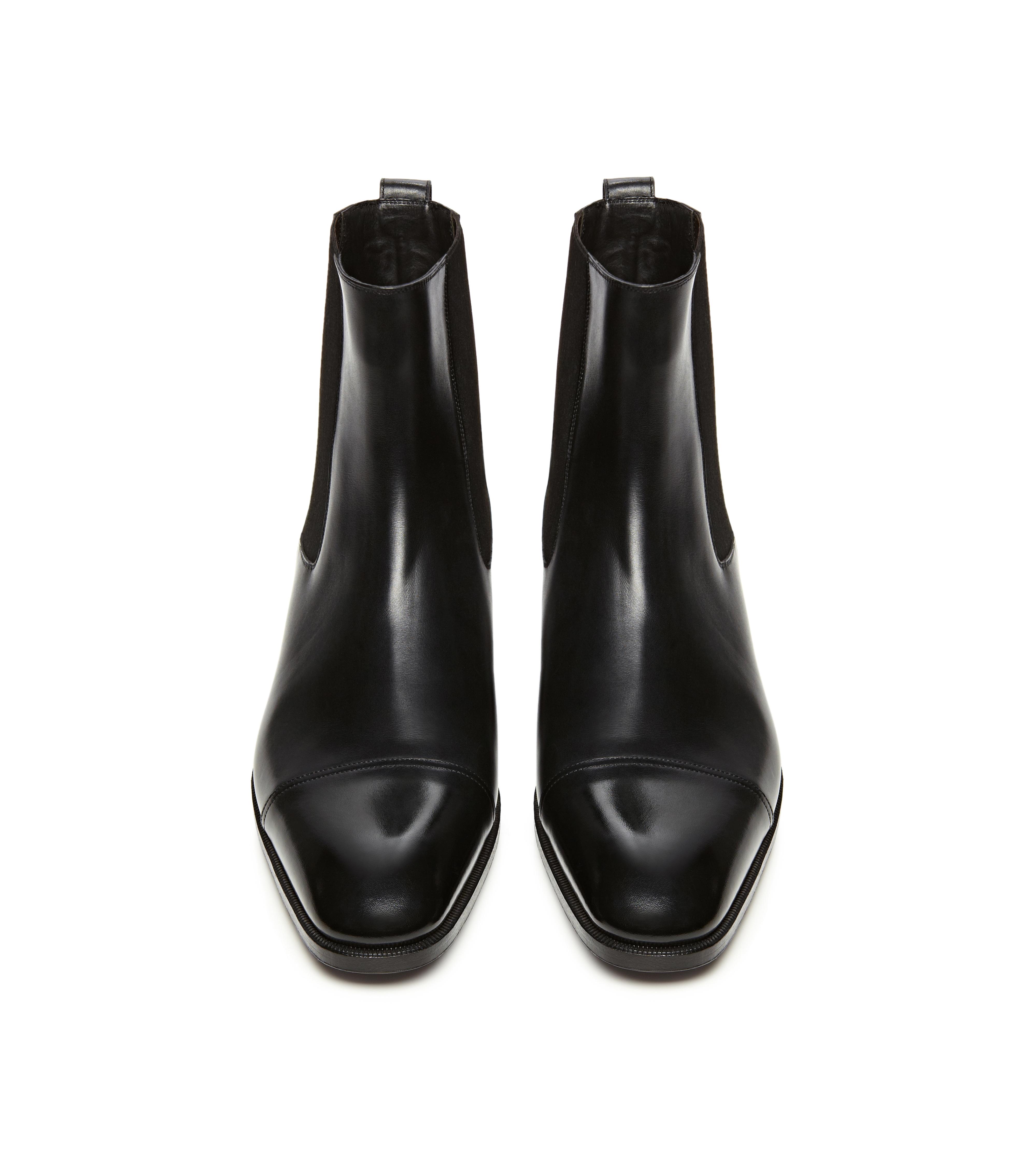 Mens patent leather hot sale ankle boots