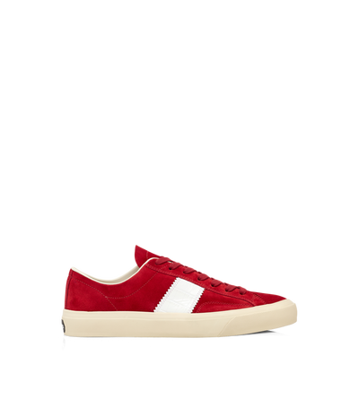 SUEDE AND PRINTED ALLIGATOR CAMBRIDGE SNEAKER image number 0