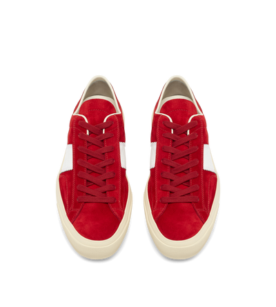 SUEDE AND PRINTED ALLIGATOR CAMBRIDGE SNEAKER image number 1