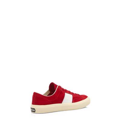 SUEDE AND PRINTED ALLIGATOR CAMBRIDGE SNEAKER image number 2