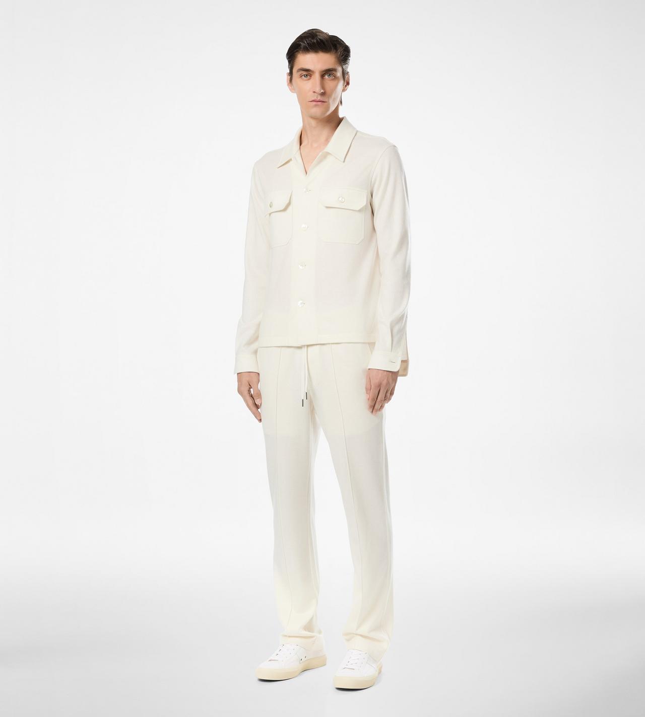 TOM FORD LEATHER OPTICAL WHITE + CREAM SUEDE AND PRINTED ALLIGATOR CAMBRIDGE SNEAKER