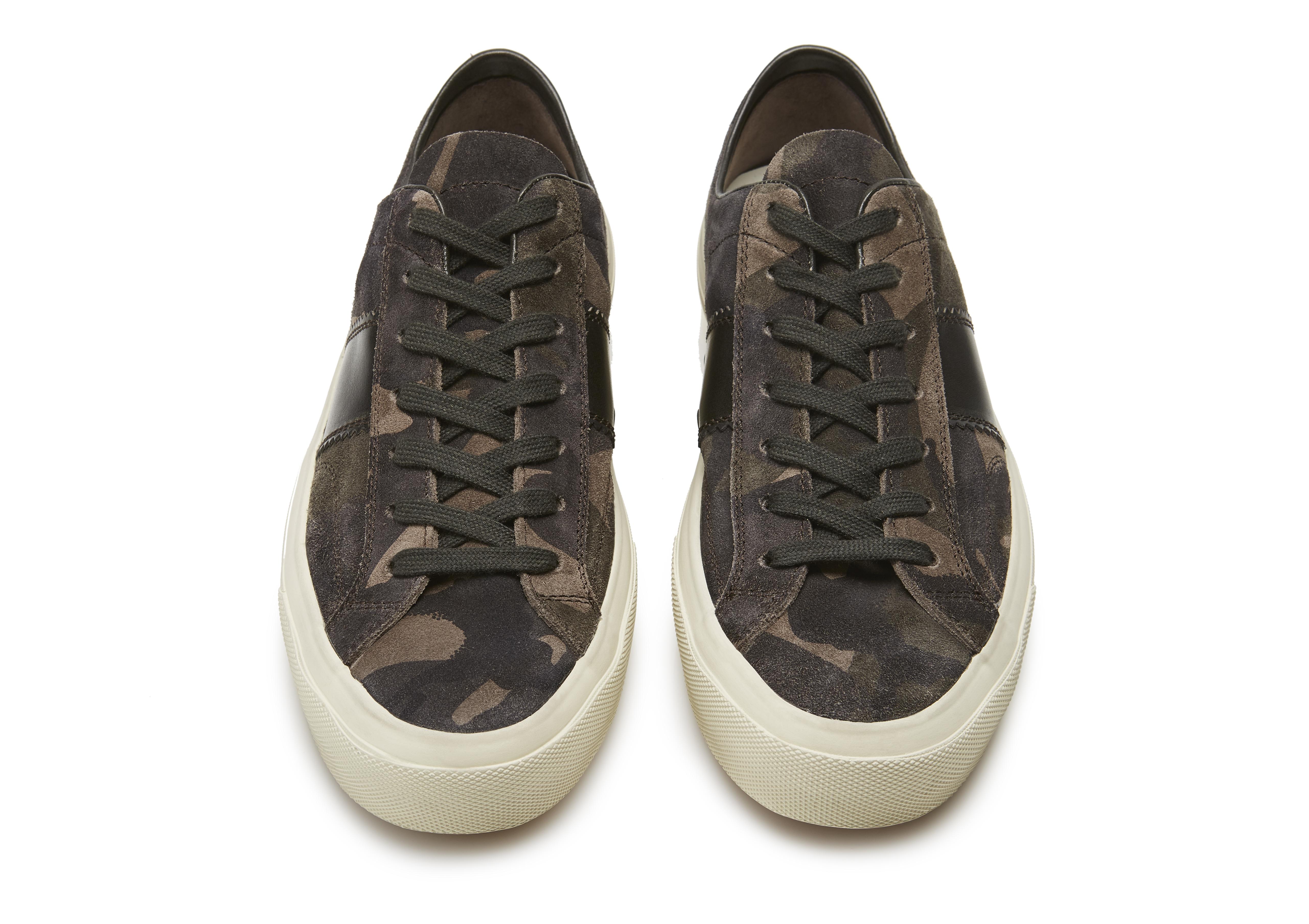 CAMOUFLAGE CAMBRIDGE LACE UP SNEAKERS | Tom Ford Fashion