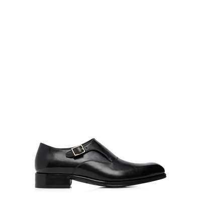 LEATHER EDGAR SINGLE MONK STRAP image number 0