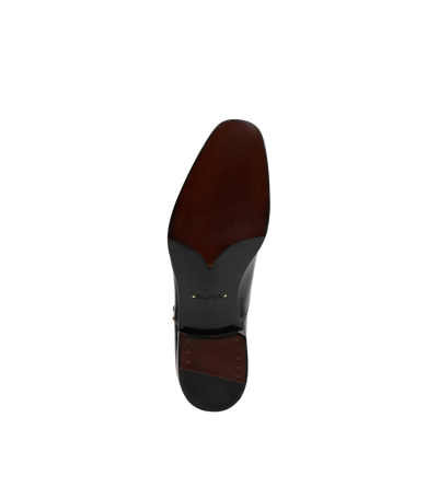 LEATHER EDGAR SINGLE MONK STRAP image number 3