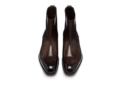 BURNISHED LEATHER EDGAR CHELSEA BOOT image number 1