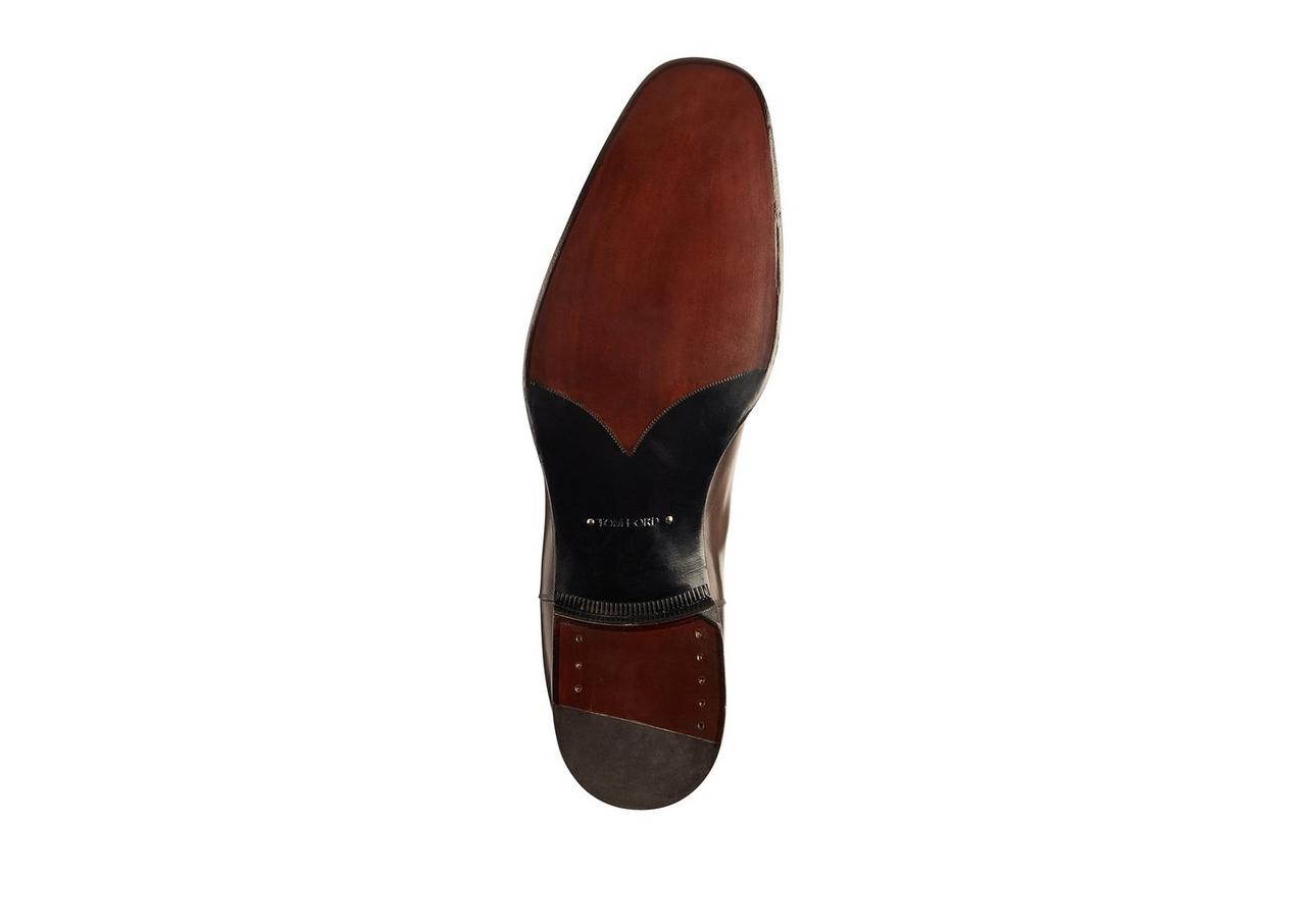 BURNISHED LEATHER EDGAR CHELSEA BOOT image number 2