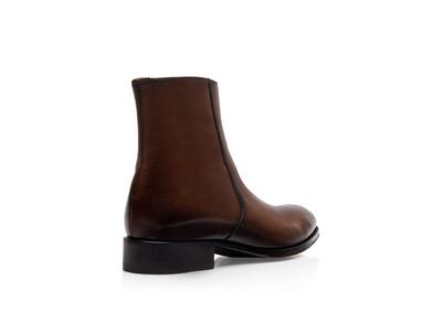 BURNISHED LEATHER EDGAR ZIP BOOT image number 2