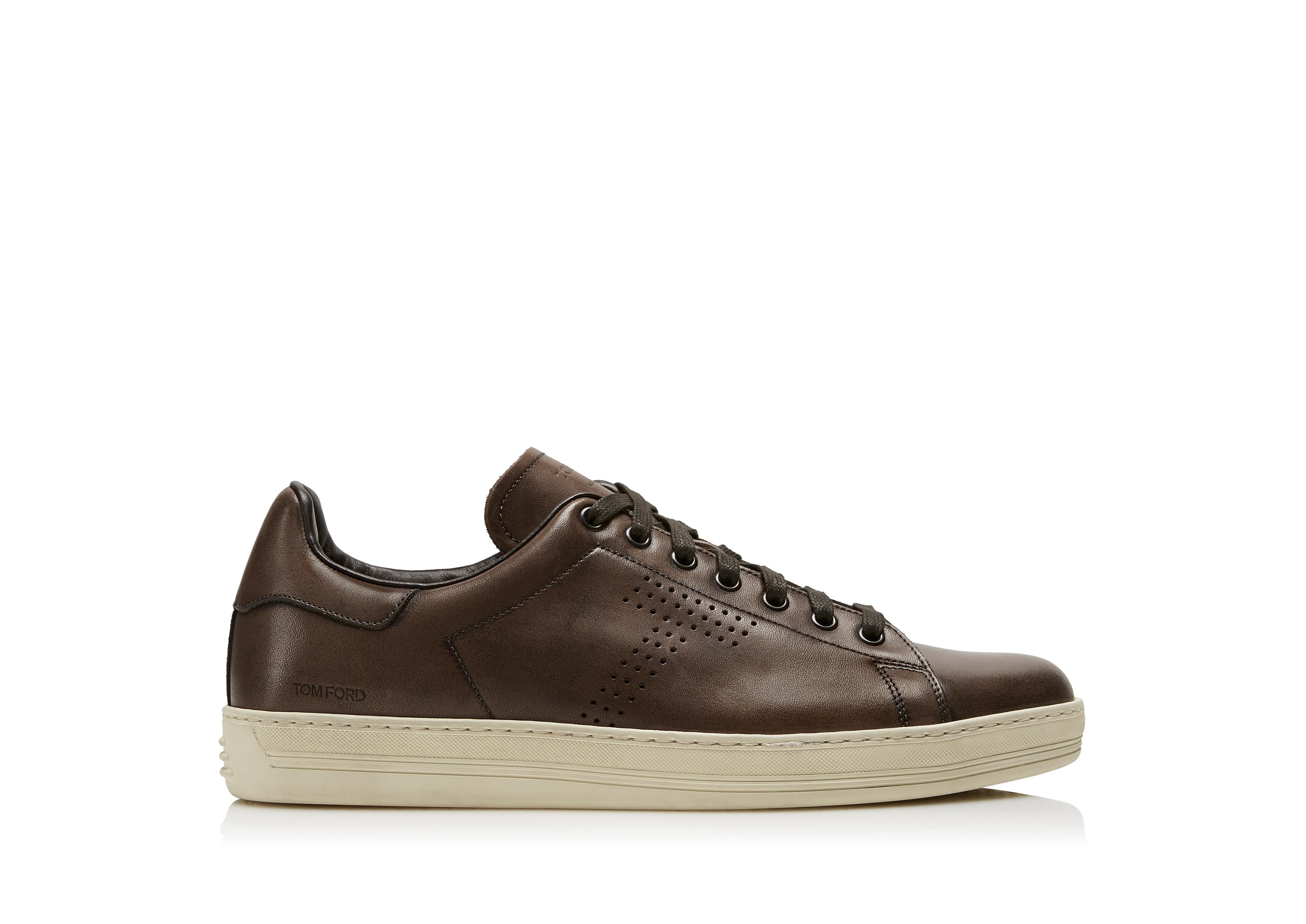 【関税込み】tom ford WARWICK' SNEAKERS TOM FORD Warwick Leather Sneakers | Black | FARFETCH