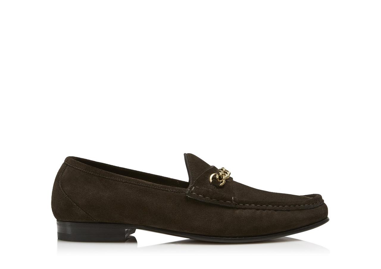 SUEDE YORK CHAIN LOAFERS image number 0