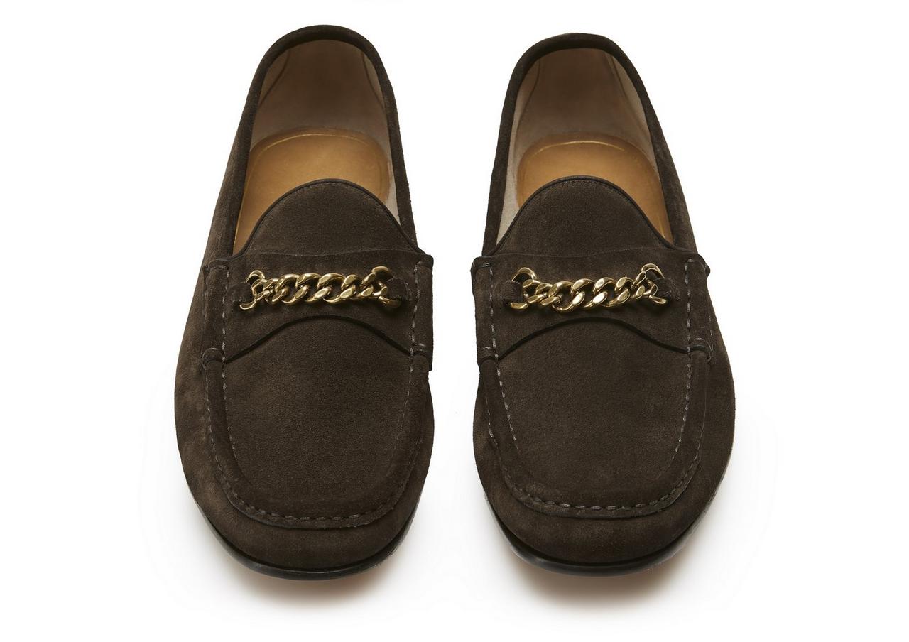 SUEDE YORK CHAIN LOAFERS image number 2