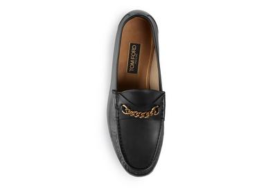 LEATHER YORK CHAIN LOAFERS image number 1