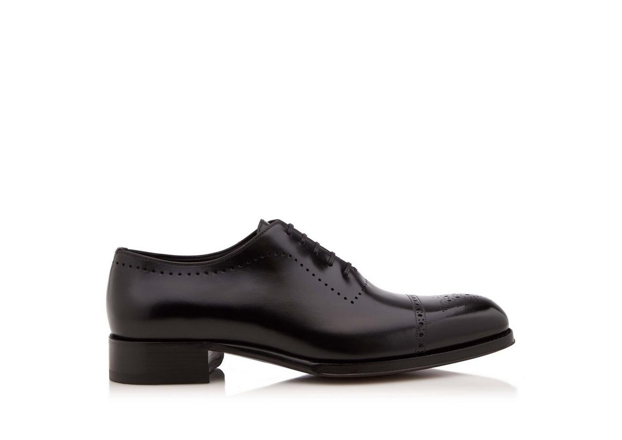 BURNISHED LEATHER EDGAR BROGUE LACE UP image number 0