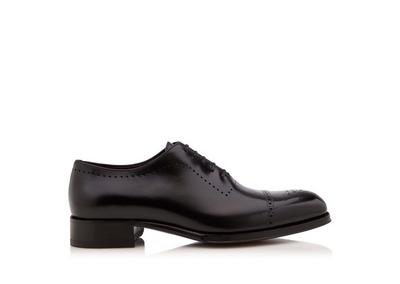 BURNISHED LEATHER EDGAR BROGUE LACE UP