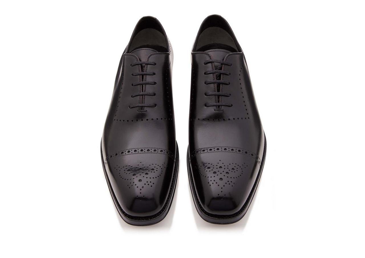 BURNISHED LEATHER EDGAR BROGUE LACE UP image number 1
