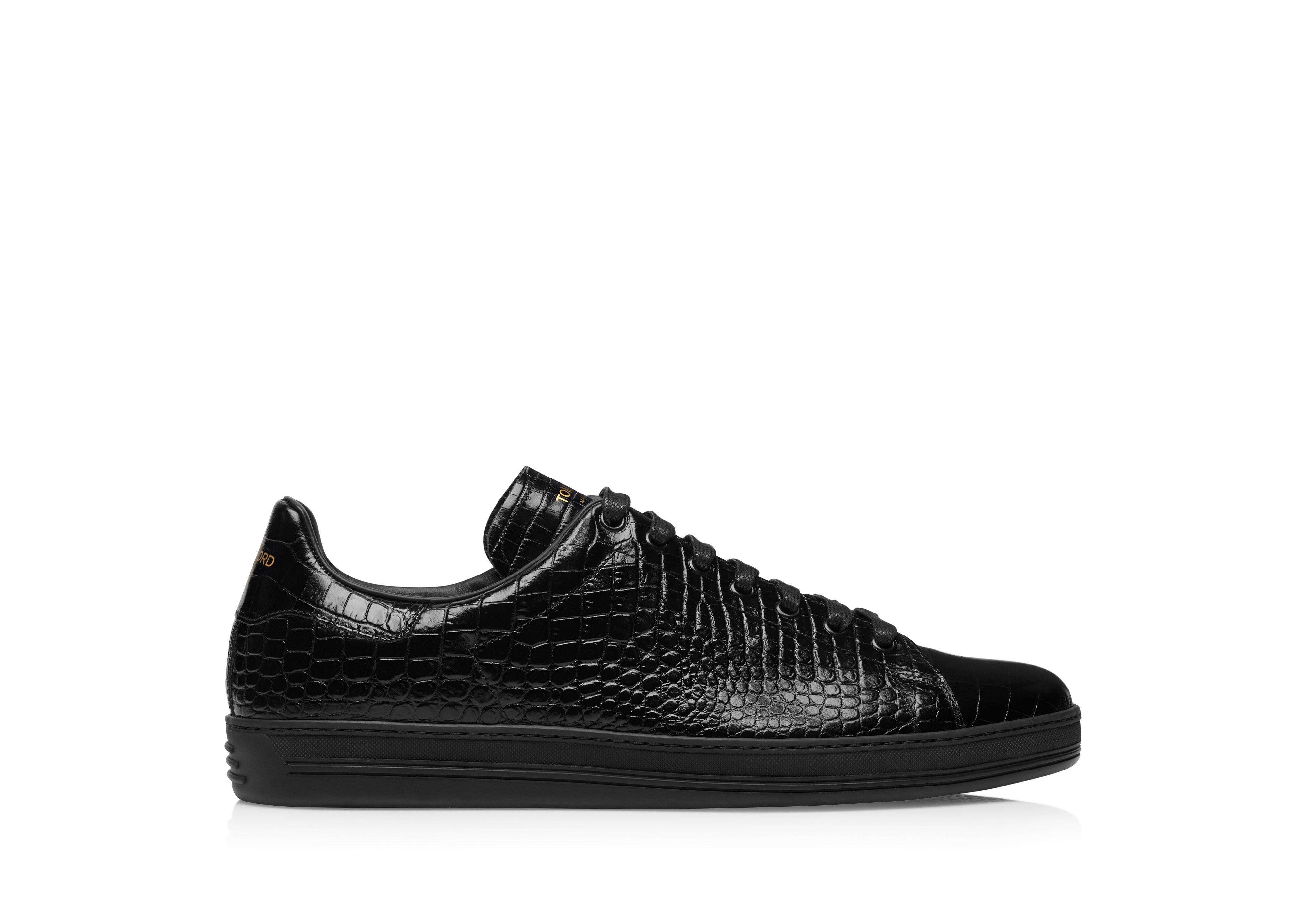 スニーカー TOM FORD Black suede Warwick sneakers (J1507LCL423N 3NW02) Tom Ford Cambridge sneakers for Men - Black in UAE | Level Shoes