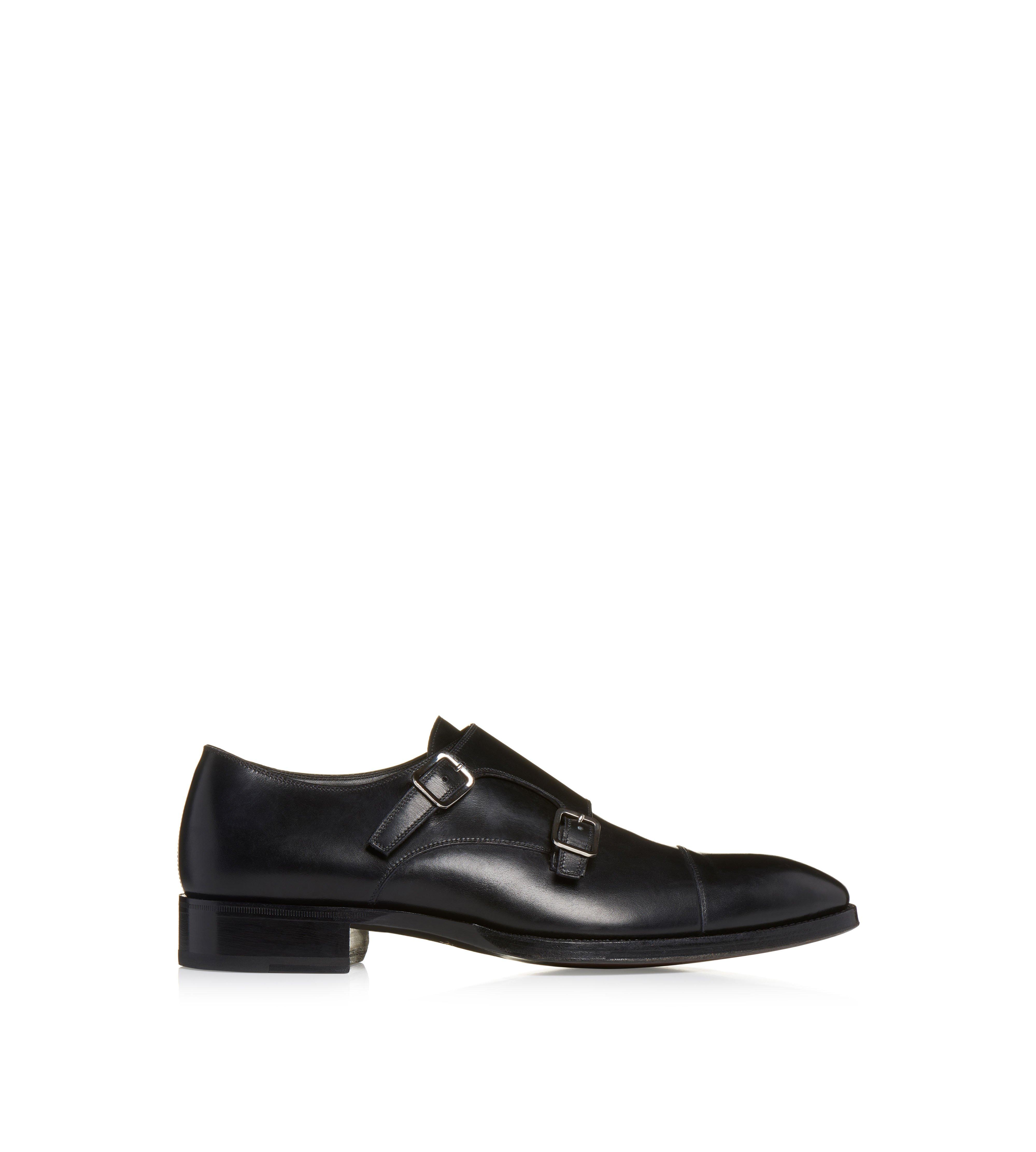 BURNISHED LEATHER ELKAN MONK STRAP