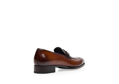 BURNISHED LEATHER ELKAN TWISTED BAND LOAFER image number 2