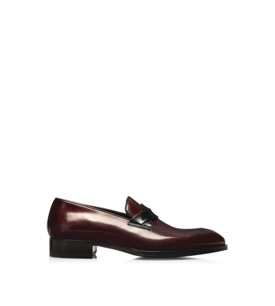 BURNISHED LEATHER ELKAN TWISTED BAND LOAFER image number 0