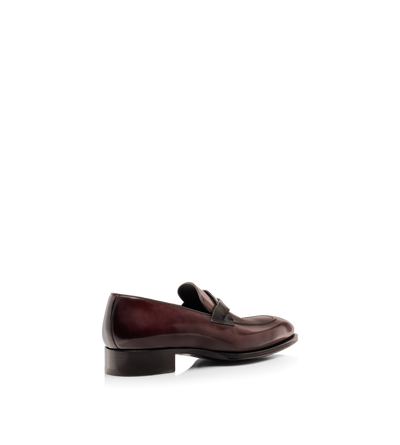 BURNISHED LEATHER ELKAN TWISTED BAND LOAFER image number 2