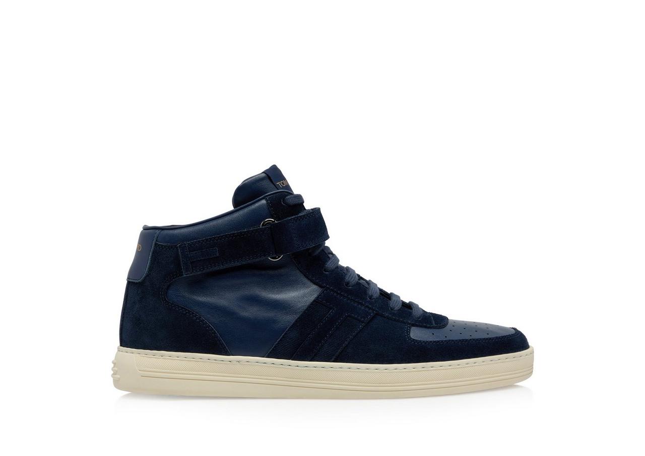 SUEDE AND LEATHER RADCLIFFE HIGH TOP SNEAKER image number 0