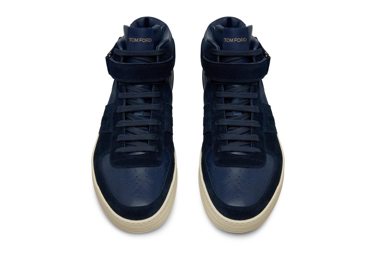 SUEDE AND LEATHER RADCLIFFE HIGH TOP SNEAKER image number 1